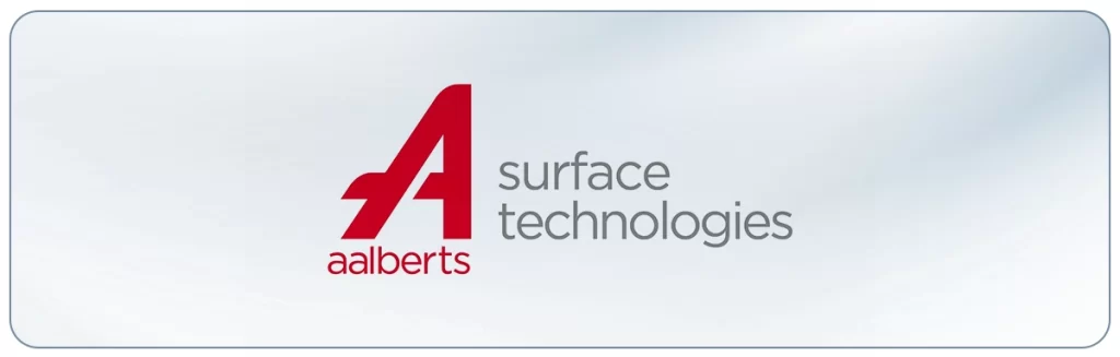 Aalberts Surface Treatment logo, an aluminum anodizing company