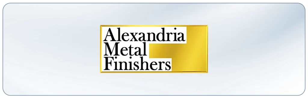 Alexandria Metal Finishers logo, an aluminum anodizing company