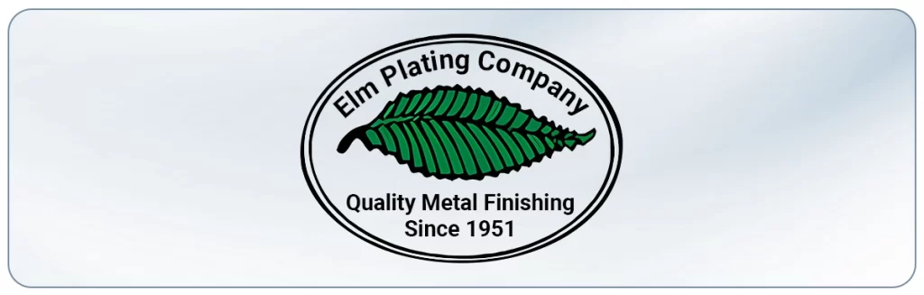 Elm Plating Company logo, an aluminum anodizing company