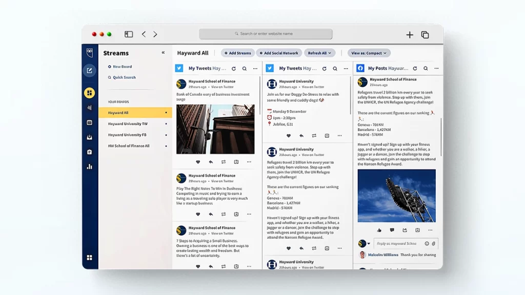Hootsuite logo, a marketing tool used by luxury hotels and resorts