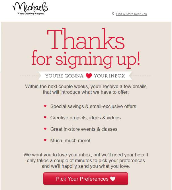 Michaels, from the Blue Mail Media guide to b2B customer experience tactics improve lead generation