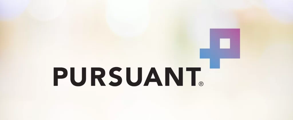 Pursuant logo, a nonprofit direct mail agency