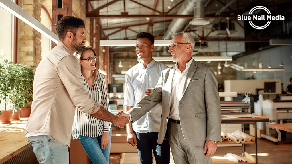 Tap into the Power of Recommendation, from the Blue Mail Media guide to how to reach out to small business owners