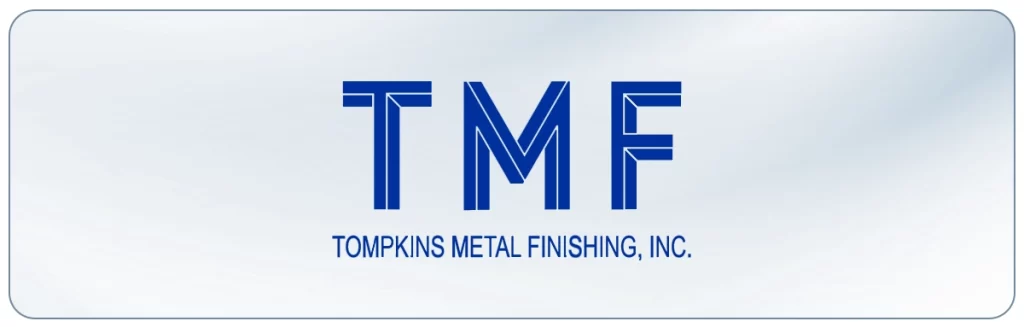 Tompkins Metal Finishing logo, an aluminum anodizing company