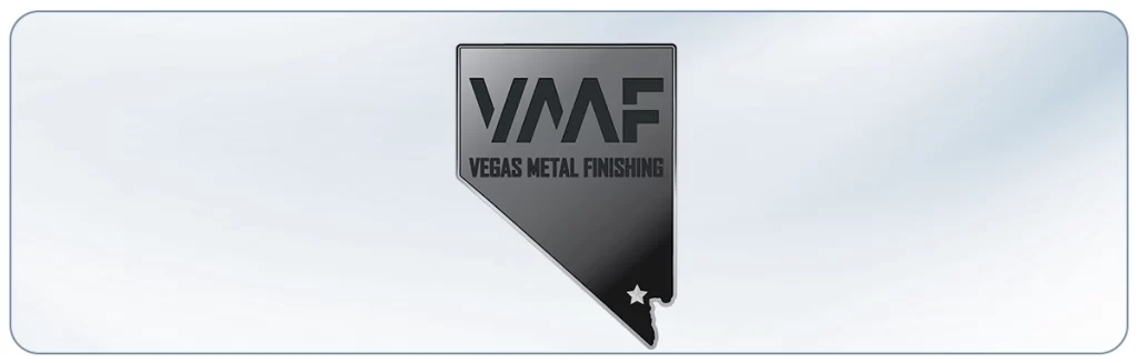 Vegas Metal Finishing logo, an aluminum anodizing company