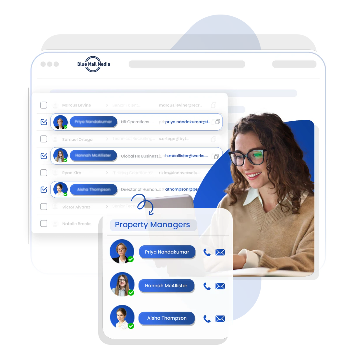 What a B2B email list is and how Blue Mail Media builds one