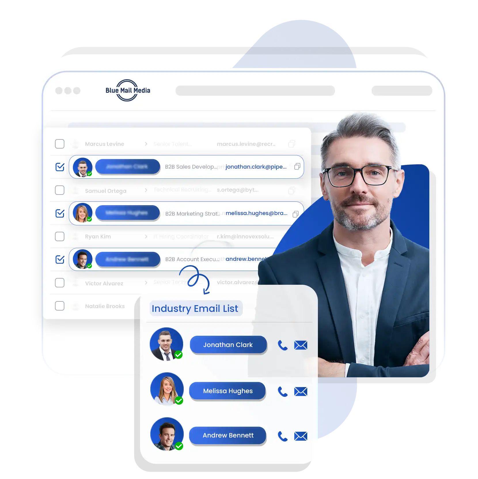 What an industry email list is and how Blue Mail Media builds one