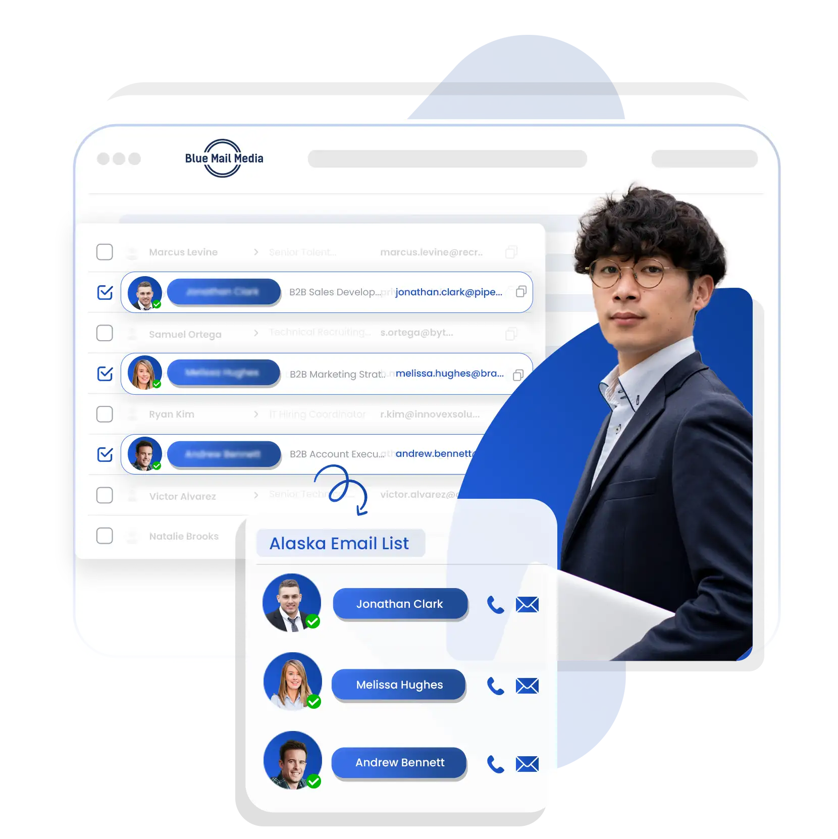 Alaska business email list from Blue Mail Media for B2B marketing campaigns