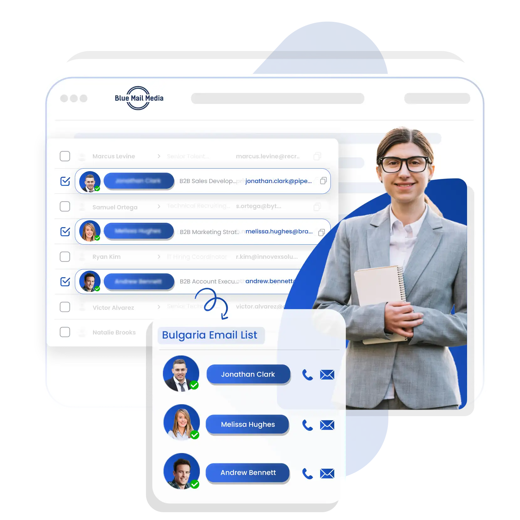 Bulgaria business email list from Blue Mail Media for B2B marketing campaigns