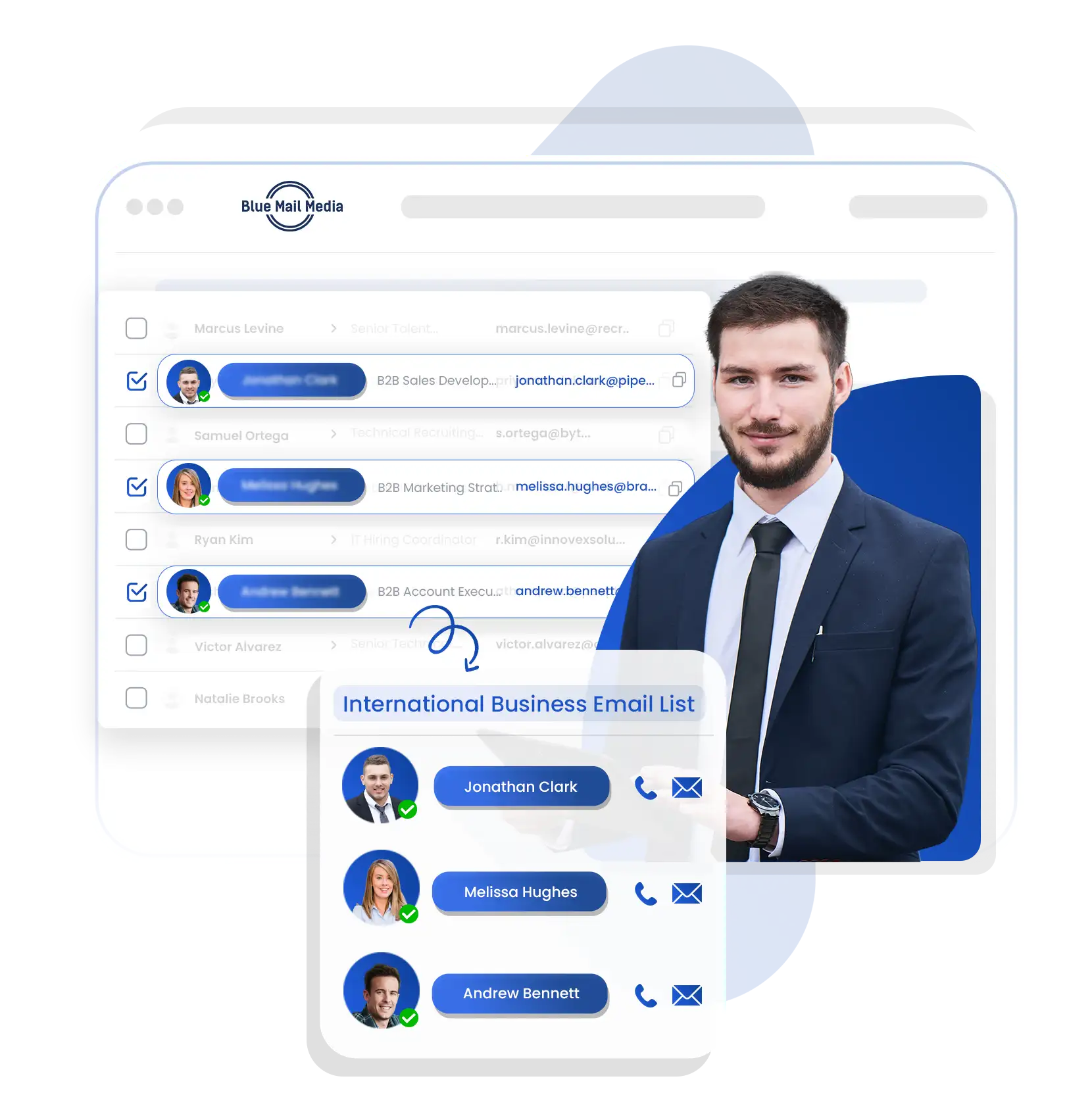 International B2B email lists covering countries and regions worldwide