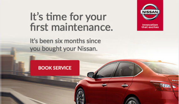 Nissan, from the Blue Mail Media guide to AI in email marketing