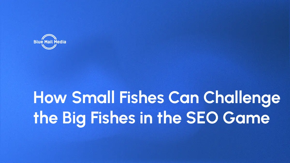 B2B SEO statistics, featured image on the Blue Mail Media blog