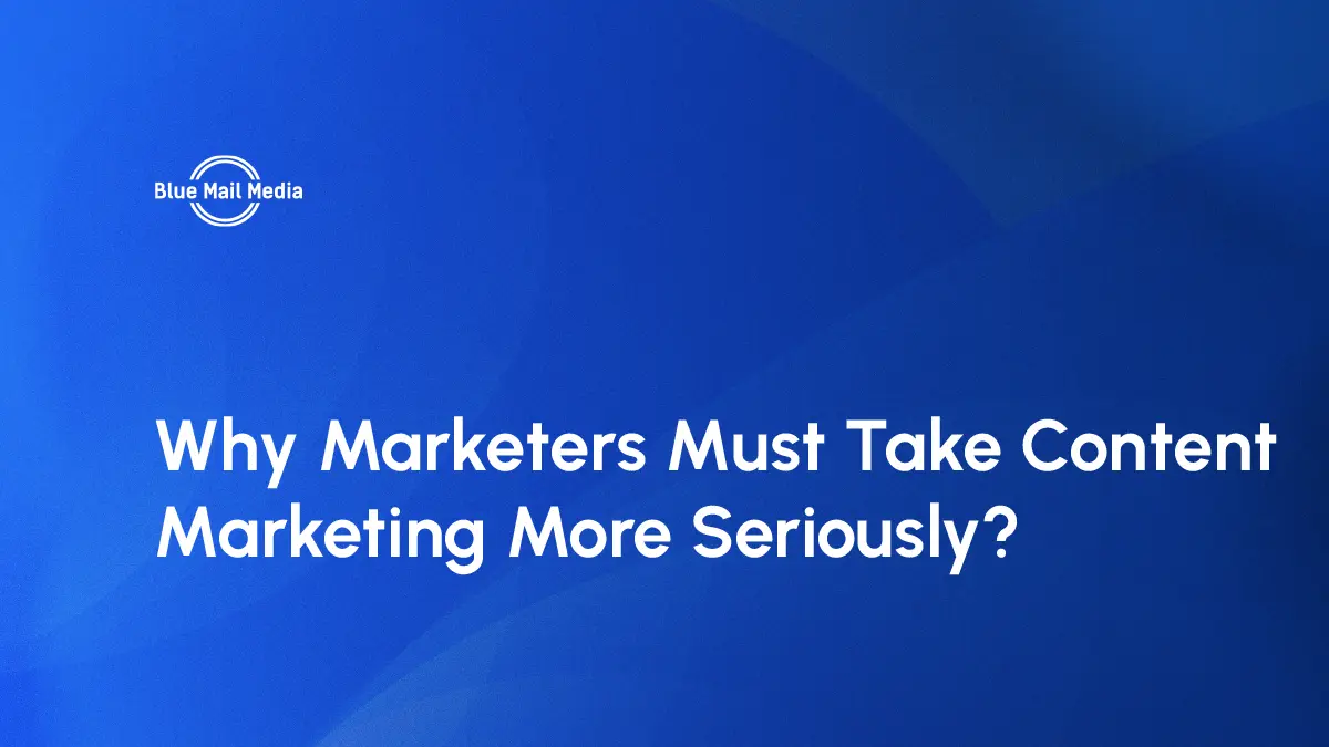 Content marketing statistics, featured image on the Blue Mail Media blog