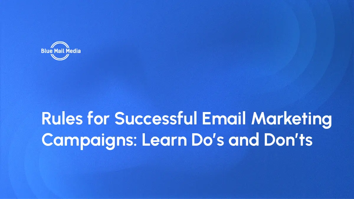 Email marketing best practices, featured image on the Blue Mail Media blog