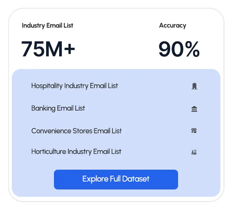 Industry email lists by business vertical from Blue Mail Media
