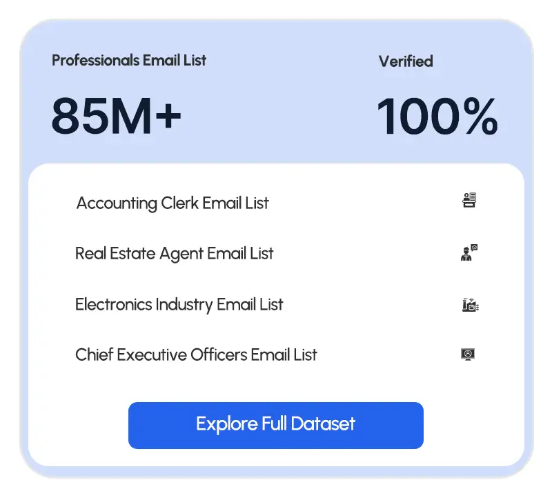 Professionals email lists by job title and role from Blue Mail Media