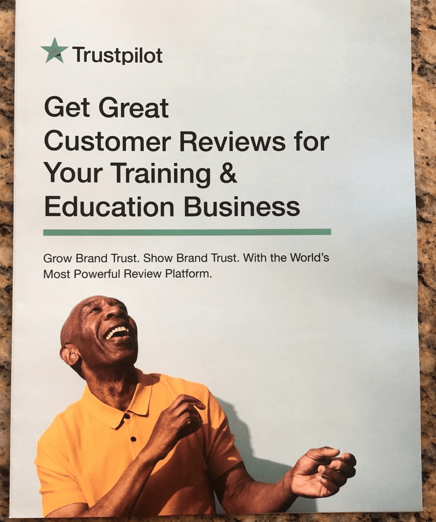 Trust pilot campaign, from the Blue Mail Media guide to direct mail marketing